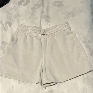 Lululemon Athletica Cream Athletic Shorts